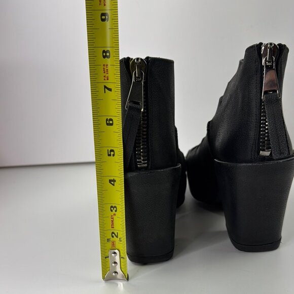 John Fluevog Axe Slitted Open Toe Platform - Picture 8 of 14